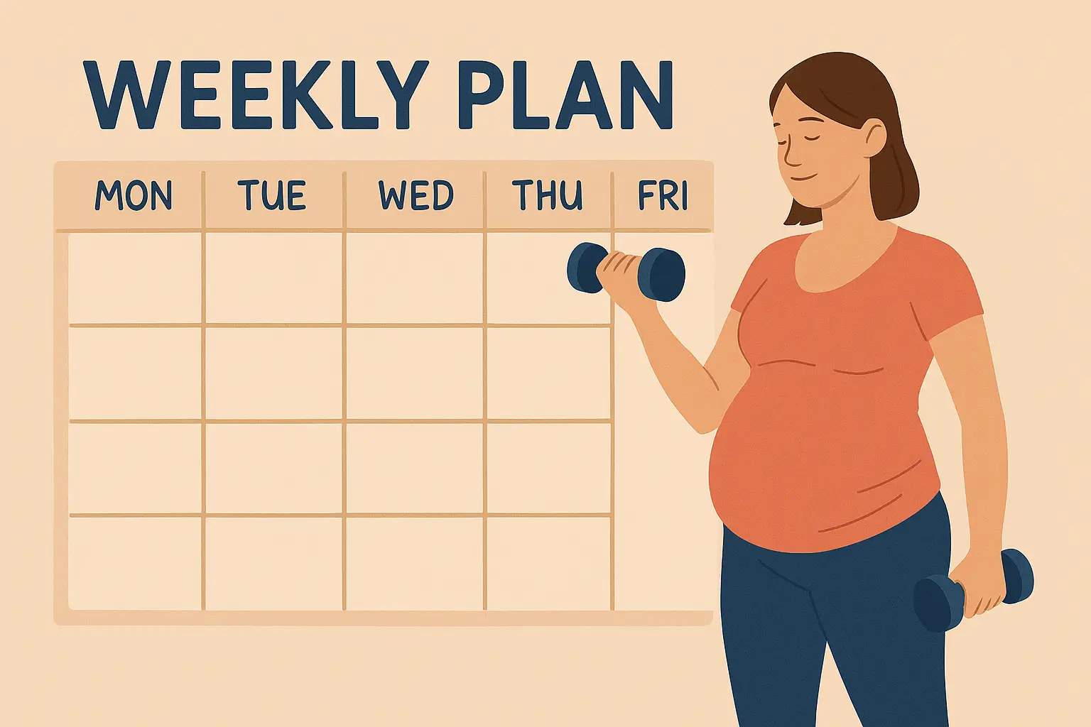 Pre-Pregnancy Workout Weekly Plan for New Moms