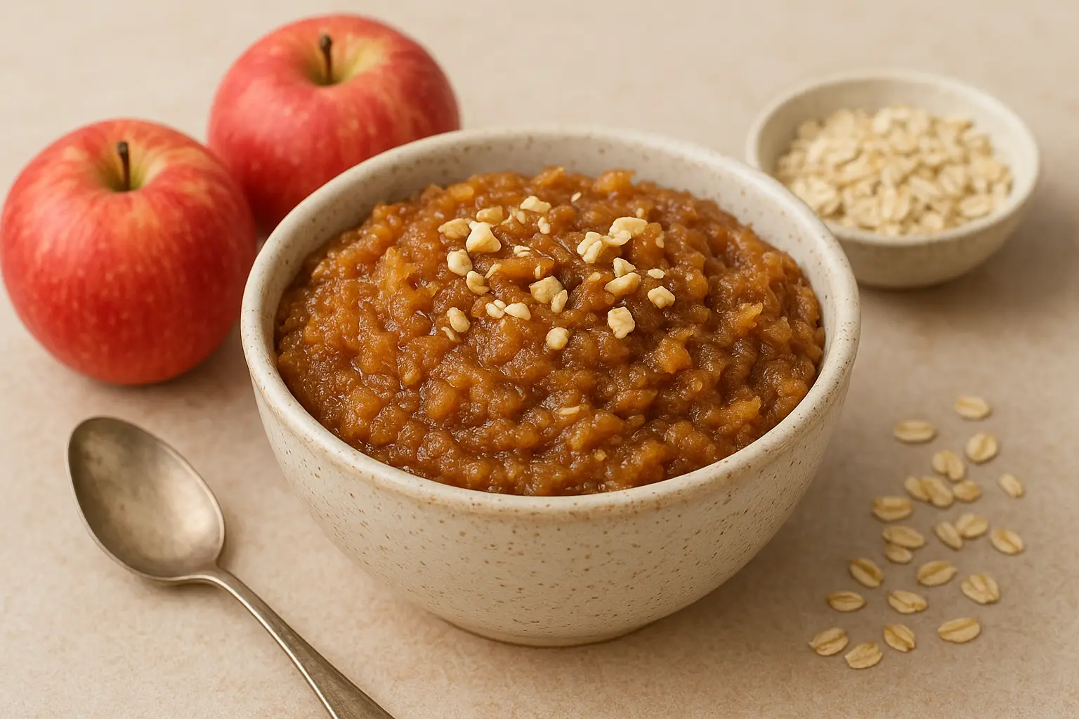 Apple Halwa with Oats