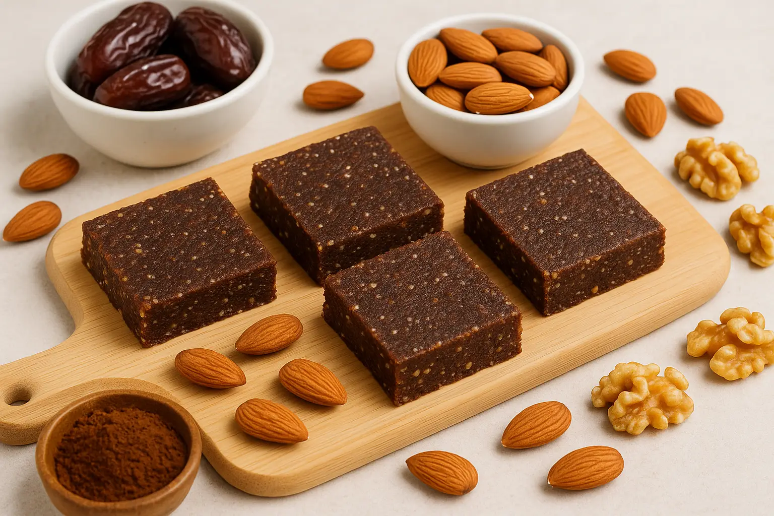 Date and Nut Energy Fudge (No Sugar, No Bake)