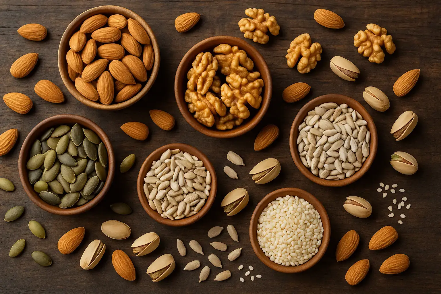 Nuts & Seeds – Vitamin E + Zinc for Follicle Protection